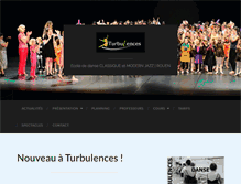 Tablet Screenshot of ecolededanseturbulences.fr